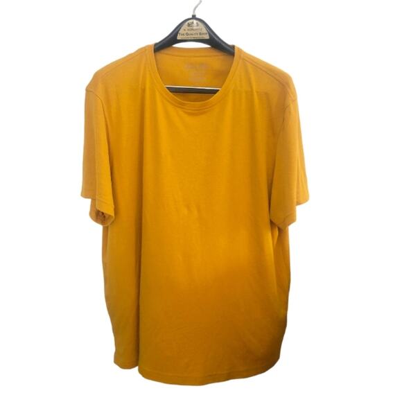XL Tasso Elba golden yellow Supima short sleeve t-shirt - Picture 1 of 4